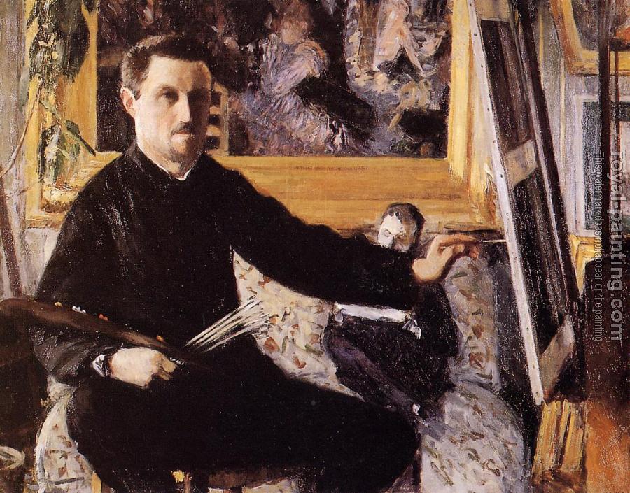 Gustave Caillebotte : Self Portrait with Easel